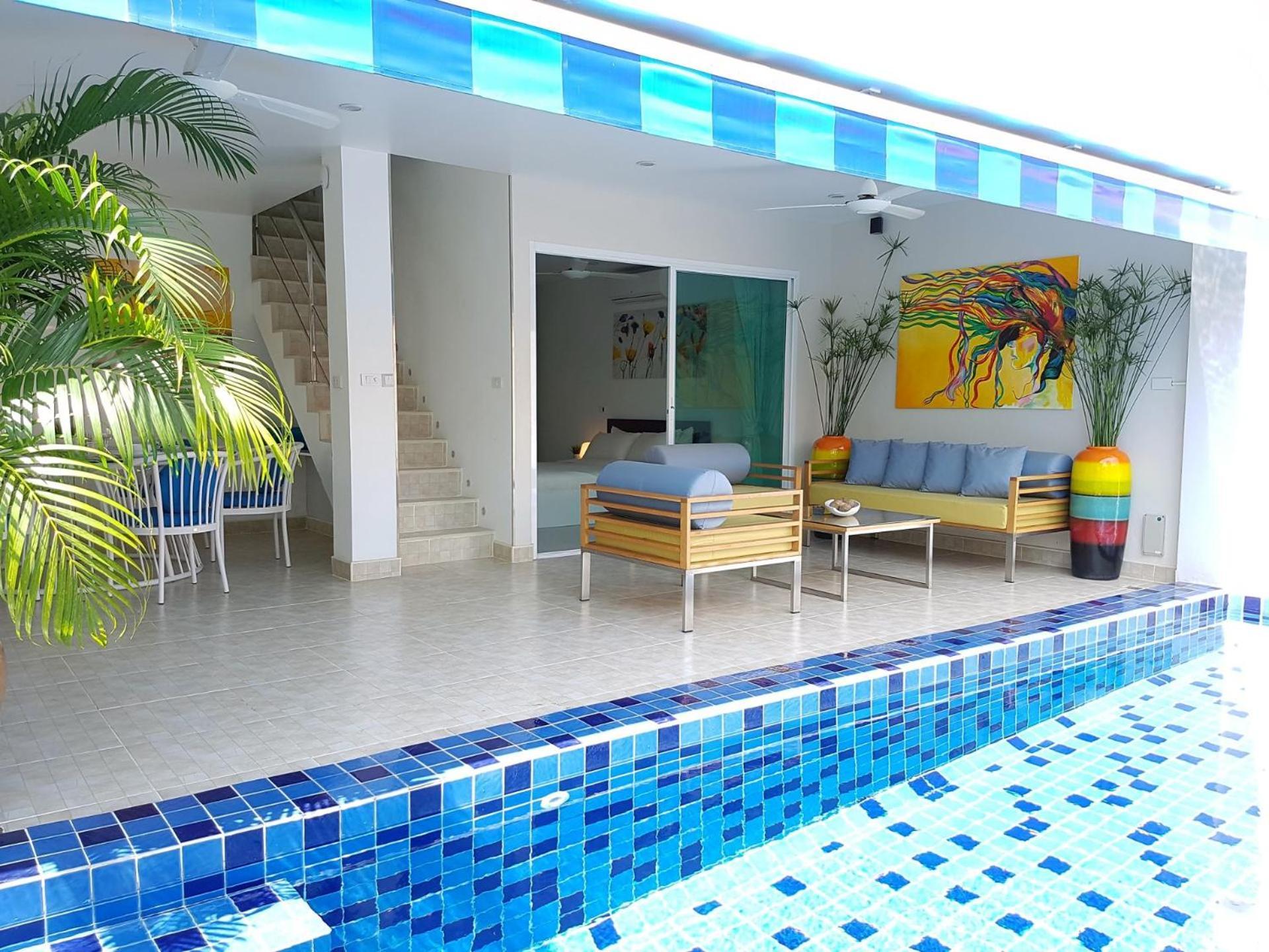 Beachside 3-Bedroom Townhouse W Private Pool At 70 Meters From Beach Ban Bang Po Luaran gambar